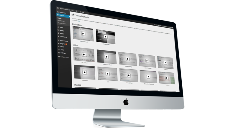 video user manuals WordPress 3.8